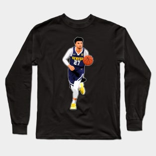 Jamal Murray #27 Handle The Ball Long Sleeve T-Shirt